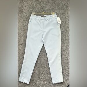 Blue Straight-Leg Pants
